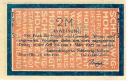 Altona - Landesbürgerrat - 15.2.1922 - 1.3.1922 - 2 Mark