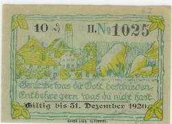 Altusried - Marktgemeinde - - 31.12.1920 - 10 Pfennig
