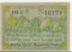 Altusried - Marktgemeinde - - 31.12.1920 - 10 Pfennig