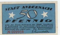 Andernach - Stadt - 1.4.1920 - 50 Pfennig