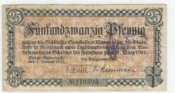Andernach und Mayen - Städte - 1.1.1919 - 25 Pfennig
