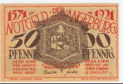 Angerburg - Stadt - 1921 - 50 Pfennig