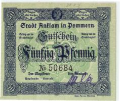 Anklam - Stadt - -- - 50 Pfennig