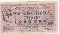 Annaberg - Amtshauptmannschaft - 27.8.1923 - 1 Million Mark