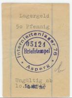 Asperg - Interniertenlager 76 - - 10.3.1947 - 50 Pfennig 