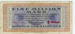 Aue - Stadt - 23.8.1923 - 1 Million Mark