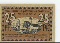Auerbach - Amtshauptmannschaft - 31.12.1920 - 25 Pfennig