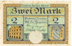 Beckum - Stadt - 1.11.1918 - 2 Mark