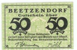 Beetzendorf - Gemeinde - -- - 50 Pfennig