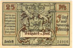 Belgard (heute PL-Bialogard) - Sparkasse der Stadt - -- - 25 Pfennig