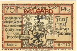 Belgard (heute PL-Bialogard) - Sparkasse der Stadt - -- - 75 Pfennig