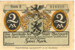 Belgard (heute PL-Bialogard) - Sparkasse der Stadt - -- - 2 Mark