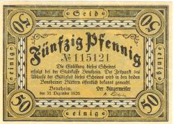 Bensheim - Stadt - 31.12.1920 - 50 Pfennig