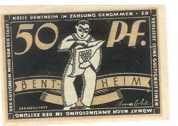 Bentheim - Stadt - -- - 50 Pfennig