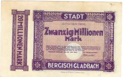 Bergisch Gladbach - Stadt - 20.7.1923 - 20 Millionen Mark