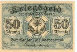 Berka (Bad) - Stadt - 1917 - 50 Pfennig
