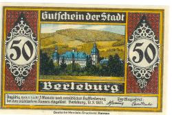 Berleburg - Stadt - 12.3.1921 - 50 Pfennig