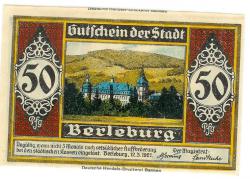 Berleburg - Stadt - 12.3.1921 - 50 Pfennig