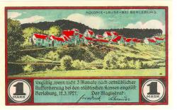 Berleburg - Stadt - 12.3.1921 - 1 Mark