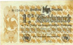 Berlin - Freistaat Preußen, Finanzministerium - 3.11.1923 - 1.05 Goldmark