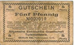 Berlin - Allgemeine Elektricitäts-Gesellschaft, Turbinenfabnrik, NW. Huttenstr. 12-16
