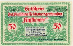 Berlin - Deutscher Reichskriegerbund Kyffhäuser, W 50, Geisbergstr. 2 - 29.11.1921 - 50 Pfennig