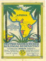 Berlin - Deutsch-Hanseatischer Kolonial-Verein (Gedenktag) - 4.11.1921 - 31.3.1922 - 75 Pfennig