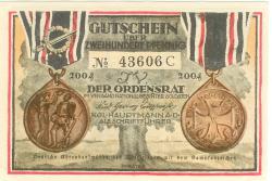 Berlin - Ordensrat im Verband national gesinnter Soldaten - - 20.4.1922 - 200 Pfennig