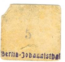 Berlin-Johannisthal - Gemeinde - -- - 5 Pfennig