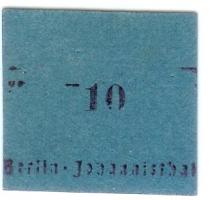 Berlin-Johannisthal - Gemeinde - -- - 10 Pfennig