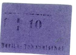 Berlin-Johannisthal - Gemeinde - -- - 10 Pfennig