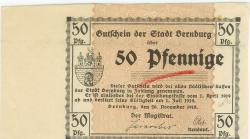 Bernburg - Stadt - 20.11.1918 - 1.7.1919 - 50 Pfennig