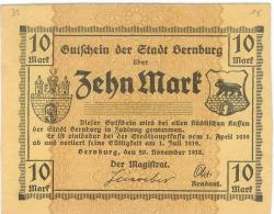 Bernburg - Stadt - 20.11.1918 - 1.7.1919 - 10 Mark
