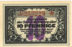Bernburg - Stadt - 1.5.1920 - 10 Pfennig
