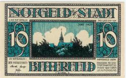 Bitterfeld - Stadt - Juni 1921 - 10 Pfennig