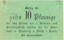 Blumberg (heute: PL-Dolice) - Kitzel, Otto, Gut - -- - 10 Pfennig