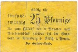 Blumberg (heute: PL-Dolice) - Kitzel, Otto, Gut - -- - 25 Pfennig