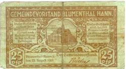 Blumenthal (heute: Bremen) - Gemeinde - 23.8.1920 - 25 Pfennig