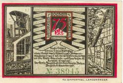 Bochum - Kreis - 1.11.1921 - 75 Pfennig