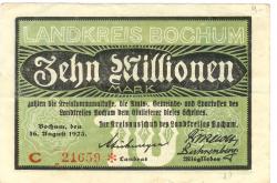 Bochum - Kreis - 16.8.1923 - 10 Millionen Mark