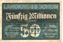 Bochum - Kreis - 15.9.1923 - 50 Millionen Mark