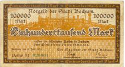 Bochum - Stadt - 9.7.1923 - 100000 Mark