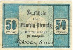 Bochum - Amtssparkasse - 1.4.1917 - 31.12.1917 - 50 Pfennig