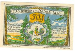 Bockswiese-Hahnenklee (heute: Goslar) - Gemeinde- - 1.10.1922 - 50 Pfennig