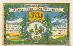 Bockswiese-Hahnenklee (heute: Goslar) - Gemeinde- - 1.10.1922 - 50 Pfennig