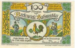 Bockswiese-Hahnenklee (heute: Goslar) - Gemeinde- - 1.10.1922 - 100 Pfennig