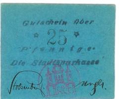 Bodenwerder - Sparkasse der Stadt - -- - 25 Pfennig