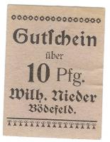 Bödefeld (heute: Schmallenberg) - Nieder, Wilhelm - -- - 10 Pfennig