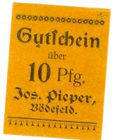 Bödefeld (heute: Schmallenberg) - Pieper, Josef - -- - 10 Pfennig