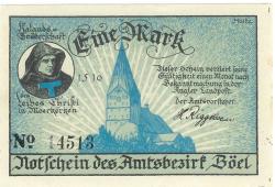 Böel - Amtsbezirk - -- - 1 Mark 